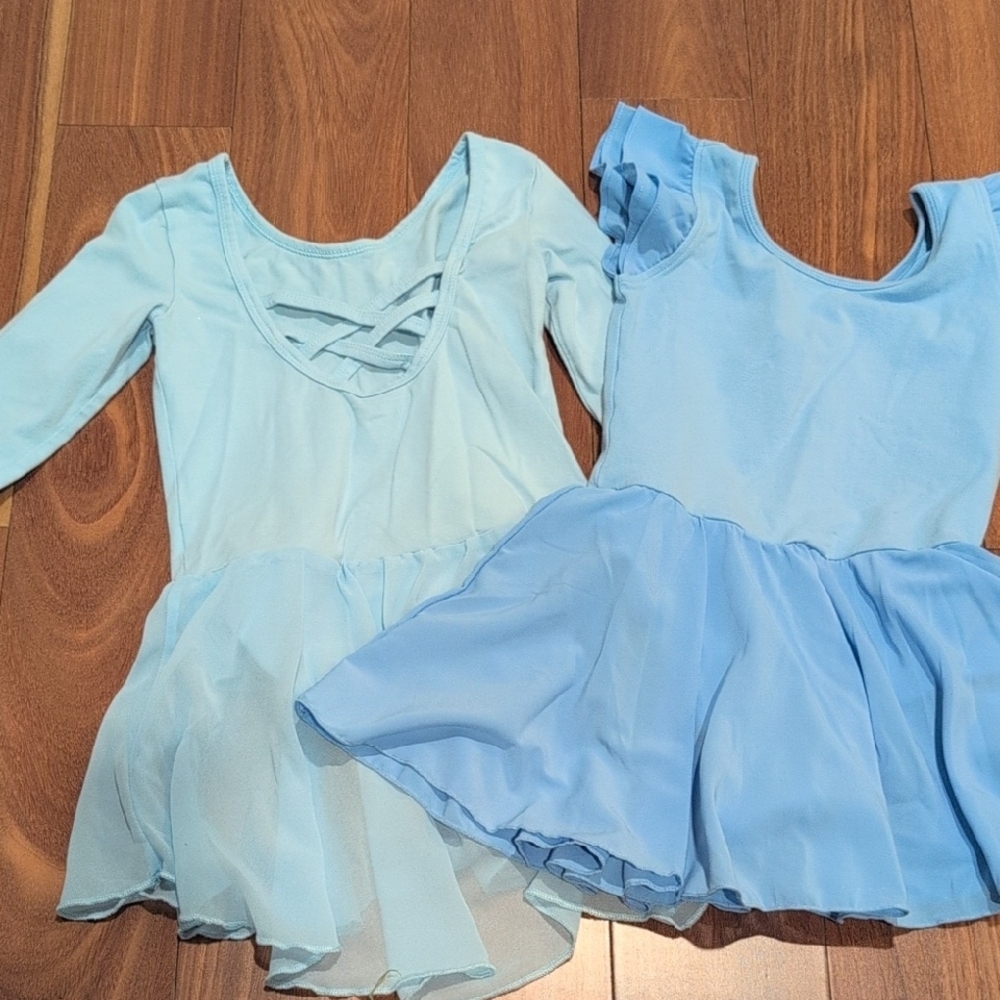 🌴Set Of 2 Unitards With Sheer Skirts